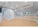 Bright dance studio featuring mirrored walls, ballet barres, and cork flooring at 4708 Wynneford Way, Raleigh, NC 27614