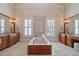 Spacious main bathroom with dual sinks and tub at 4708 Wynneford Way, Raleigh, NC 27614