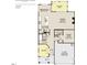 Camden First Floor plan featuring kitchen, Gathering room, study, and garage layout at 5161 Church Rd # 17, New Hill, NC 27562