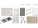 Holleman Hills 17 kitchen materials, countertop, cabinetry, backsplash, and flooring samples at 5161 Church Rd # 17, New Hill, NC 27562