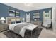 Comfortable main bedroom with carpet and lots of natural light at 60 Commons Cir, Clayton, NC 27520