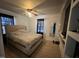 Beautiful bedroom with hardwood floors and built in shelves at 606 N Orange Ave, Dunn, NC 28334