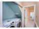 Convenient laundry room area with modern washer and dryer units at 748 Weathergreen Dr, Raleigh, NC 27615