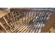 Wooden deck overlooks surrounding trees and natural landscape at 806 Kendall Dr, Durham, NC 27703