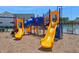 Colorful community playground providing a fun and safe recreational space for children at 1205 Jade Valley Trl # 888 Tryon, Raleigh, NC 27610