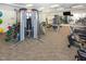 Well equipped gym for community use includes treadmills, ellipticals, weights and machines at 130 Ivory Ln, Raleigh, NC 27610