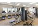 Well equipped gym for community use includes treadmills, ellipticals, weights and machines at 130 Ivory Ln, Raleigh, NC 27610