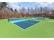 Bright and colorful community pickleball courts offer a fun recreational amenity at 130 Ivory Ln, Raleigh, NC 27610