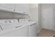 A laundry room with a washer and dryer at 200 Indian Elm Ln, Cary, NC 27519