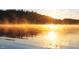 Scenic shot of lake and sun rising through the forest at 2325 Ballywater Lea Way, Wake Forest, NC 27587