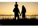 Beautiful sunset scene featuring a Gathering enjoying the landscape at 2325 Ballywater Lea Way, Wake Forest, NC 27587