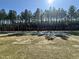 A view of the backyard with trees at 349 Earnest Way # 21, Kenly, NC 27542