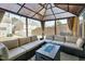 Inviting outdoor patio setup with comfortable seating and backyard views at 3517 Eastern Branch Rd, Raleigh, NC 27610