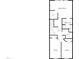 Floor plan of the second floor showing bedrooms, bathrooms, hall and walk-in closet at 3804 Prince Noah, Wake Forest, NC 27587