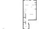Floor plan of the first floor showing the foyer, WC, living room, dining area and kitchen at 3804 Prince Noah, Wake Forest, NC 27587