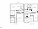 Detailed floor plan showcasing the layout of the home's first and second floors, including rooms and dimensions at 3833 Rosebush Dr, Zebulon, NC 27597