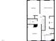 Detailed second floor plan showcasing the bedrooms, bathrooms, walk-in closet, and hall at 4820 Landover Arbor Pl, Raleigh, NC 27616