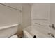 This is a standard bathroom featuring a shower-tub combo and toilet, ideal for everyday use at 4911 Hollenden Dr, Raleigh, NC 27616