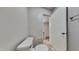 Clean half bathroom with modern fixtures and stylish design, providing a functional and comfortable space for guests and residents alike at 4911 Hollenden Dr, Raleigh, NC 27616