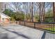 Spacious back deck offering outdoor living space and scenic views at 5620 Winthrop Dr, Raleigh, NC 27612