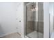 Walk-in shower with glass door at 68 Commons Cir # 223, Clayton, NC 27520