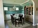 Bright dining room with a chandelier and stylish decorations at 70 Maxwell Pl, Lillington, NC 27546