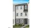 New construction townhome with multiple windows and neat landscaping at 806 Hyperion Aly, Wake Forest, NC 27587