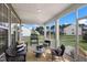 A cozy porch with seating and views of the surrounding neighborhood at 812 Emerald Bay Cir, Raleigh, NC 27610