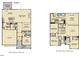 Floor plan of the first and second floors showing the room layouts and dimensions at 840 Emerald Bay Cir, Raleigh, NC 27610