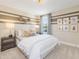 Inviting bedroom with animal theme decor, featuring a king bed, bedside tables and plush carpeting at 200 Faith Ave, Sanford, NC 27330