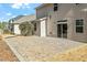 Spacious stone patio in backyard at 111 Daneborg Rd, Durham, NC 27703