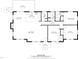 Detailed floor plan showcasing the layout of the house, including the living room, bedrooms, and kitchen at 1204 Donphil Rd, Durham, NC 27712
