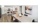 Dining area showcasing kitchen, dining table, and decor at 1309 Atterlee Ln, Graham, NC 27253
