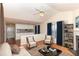 This living room features neutral walls, hardwood floors, and an open concept layout at 1614 W Cotton Gin Dr, Clayton, NC 27527