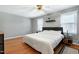 Bright bedroom with hardwood floors and natural light at 174 St. Andrews Ln, Chapel Hill, NC 27517