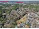 Aerial view of the community near Chapel Hill, showcasing the landscape and proximity to Hwy 501 at 174 St. Andrews Ln, Chapel Hill, NC 27517