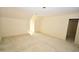 Neutral bedroom with carpet, natural light, and a doorway leading to another room at 30 Brookside Place, Durham, NC 27705