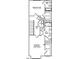 Detailed floorplan of the Primary Bedroom, Bath, additional bedroom, walk in closet and laundry at 332 Chesapeak Commons St # 141, Garner, NC 27529