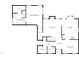 Layout of main floor featuring a kitchen, dining area, laundry, and primary bedroom at 5317 Tifton Dr, Raleigh, NC 27610