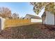 Backyard of the home with wood fence at 605 Stratton Way, Durham, NC 27704