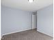 Bedroom featuring carpet flooring and a doorway at 605 Stratton Way, Durham, NC 27704