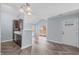 Open layout with sleek floors, modern fixtures, and seamless flow between rooms at 605 Stratton Way, Durham, NC 27704