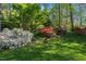 Lush garden with diverse plants and vibrant flowers, creating a serene and inviting outdoor space at 6504 Brandywine Rd, Raleigh, NC 27607