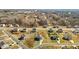 Aerial view of a new residential neighborhood with similar styled homes at 110 Lodgepole Ln, Burlington, NC 27215