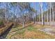 View of the expansive backyard with a privacy fence at 138 Clear Water Rd, Louisburg, NC 27549