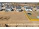 Aerial view of a backyard with a new fence and ample space for outdoor activities at 140 Southern Acres Dr, Fuquay Varina, NC 27526