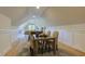Finished attic featuring a table and chairs at 25 Blackhorn Ct, Pittsboro, NC 27312