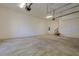 Expansive garage interior with ample space, bright lighting, and potential for various uses at 25 Blackhorn Ct, Pittsboro, NC 27312