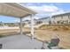 Spacious backyard view with a covered patio and comfortable seating at 3333 Sandy Meadows Dr, Fuquay Varina, NC 27526