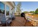Charming back deck offering a perfect spot for relaxation with backyard views and outdoor seating at 3648 Praed Pl, Fuquay Varina, NC 27526